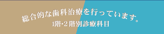 総合的な歯科治療を行っています。